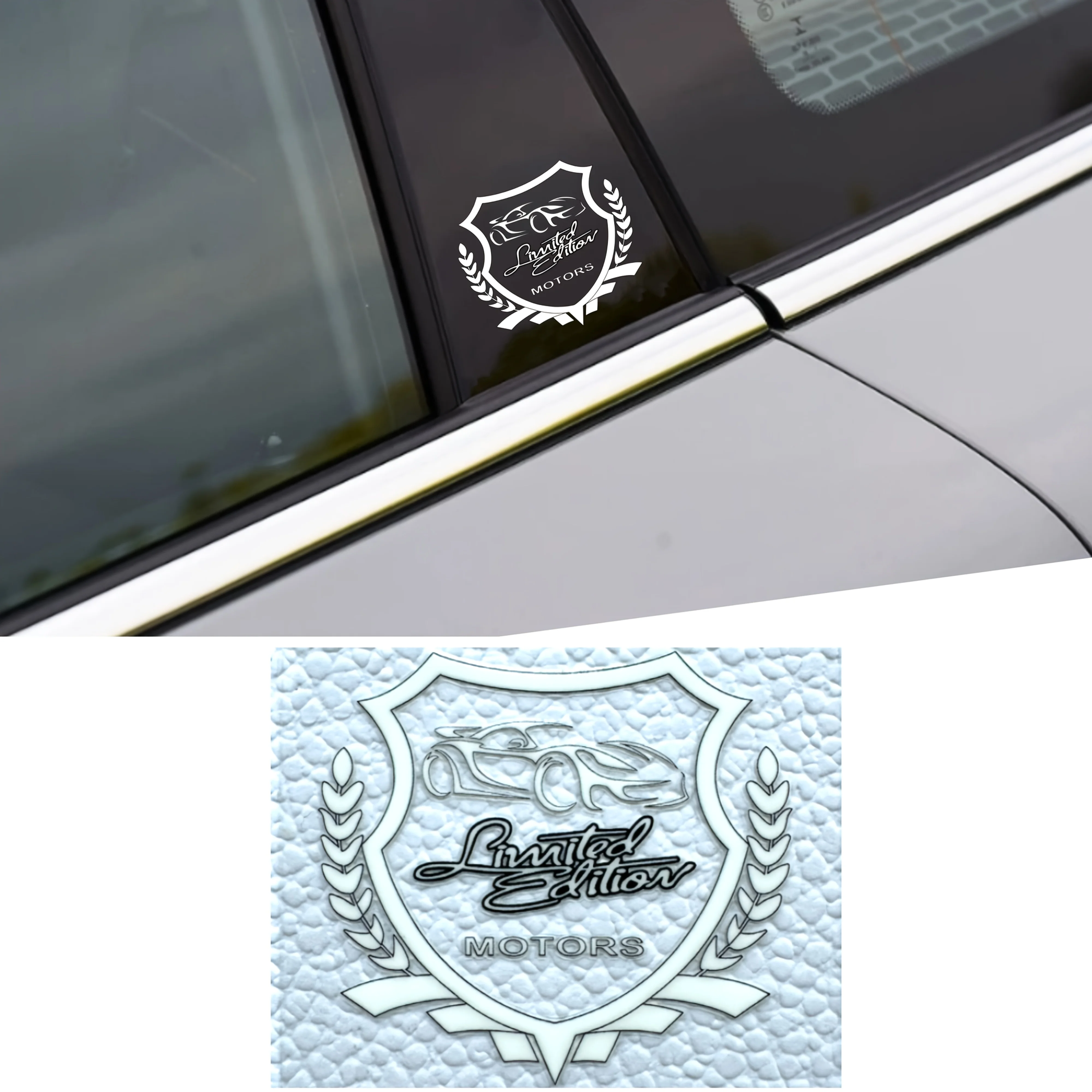 قطعتان من ملصقات السيارات ذات الإصدار المحدود لشارة المحركات والدراجات النارية، ملصق أنيق للسيارات الخارجية، ملصق شعار السيارة المميز