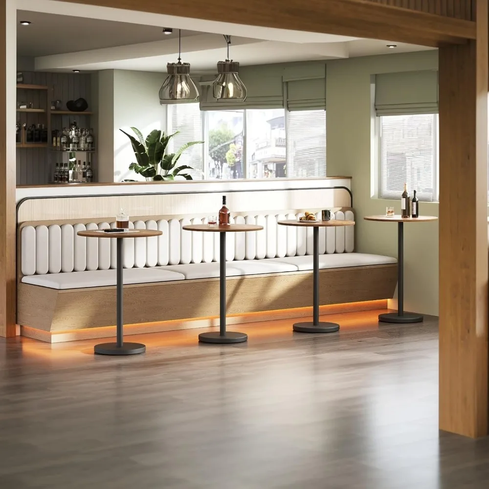 メタルフレームの4人用高級ダイニングセット、ビストロ、ダイニング、リビングスペースに最適