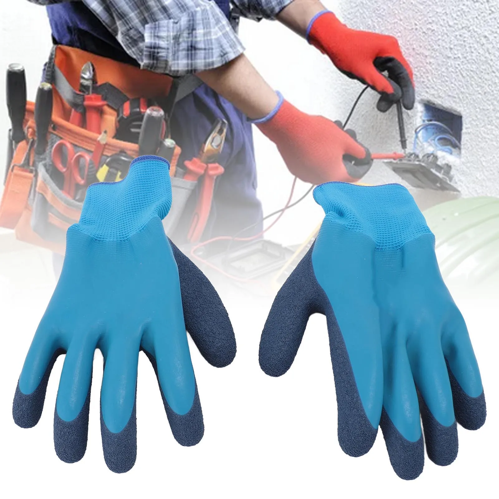 

ZK40 Electrician Insulated Gloves 400V Voltage Resistance Anti Slip Rubber Electrical High Voltage Gloves Electrical Equipment