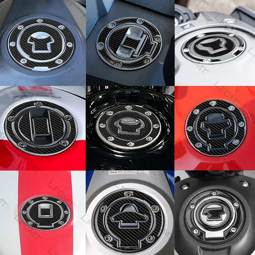 Motorcycle Fuel Gas Oil Cap Decals Tank Pad Protector Sticker For Kawasaki Yamaha Suzuki Honda BMW KTM DUCATI Triumph Aprilia