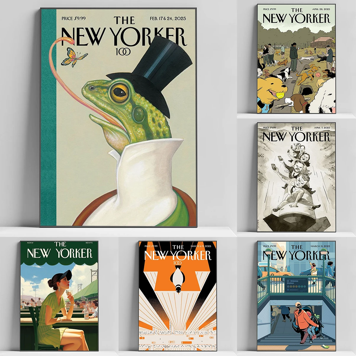 

2025 The New Yorker Poster Home Living Room Decoration Interior Paintings Office Wall Art Bedroom Decor Vintage Gift Pictures