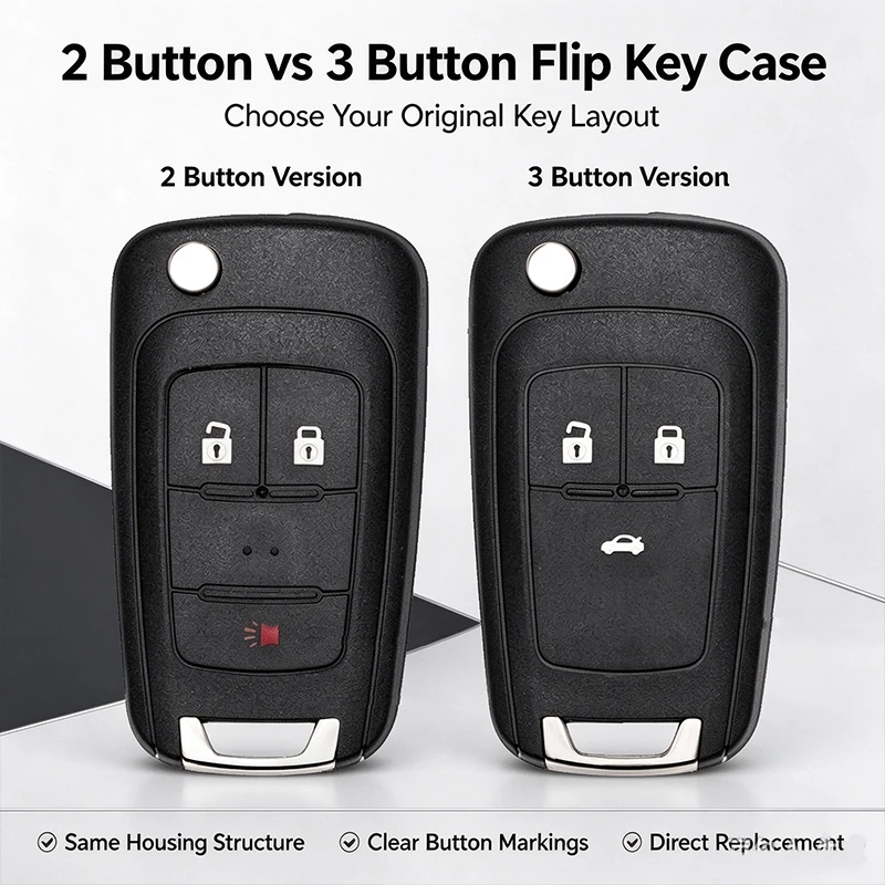 Car 3 Button Smart Key Shell For Buick Regal Envision Encore GS Enclave Avenue For Chevrolet  Matiz Onix Camaro Colorado Cobalt