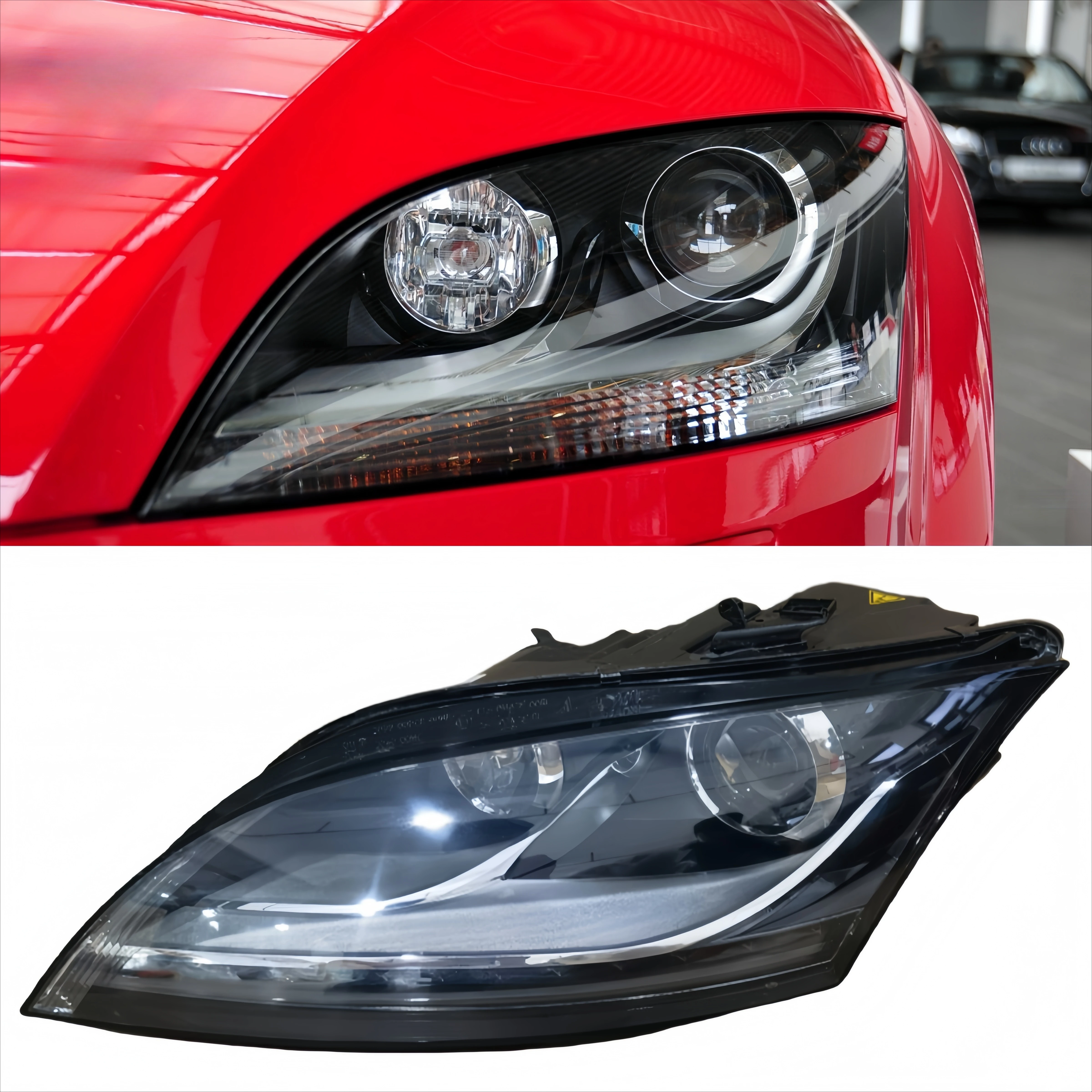 For TT TTS TTRS Xenon HID Headlamp Assembly 07-14 AFS Pair Left and Right Original Lights LED DRL Hernia Headlamp Assembly
