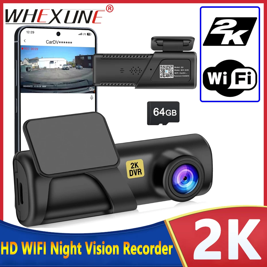 Whexune 2K Dash Cam…