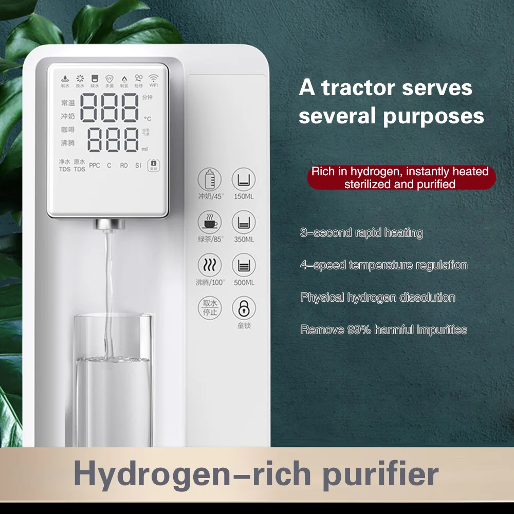 Hydrogen Water Maker Machine RO Filter 7L Desktop Water Purifier  Hydrogen Alkaline Water Machine 7000ml