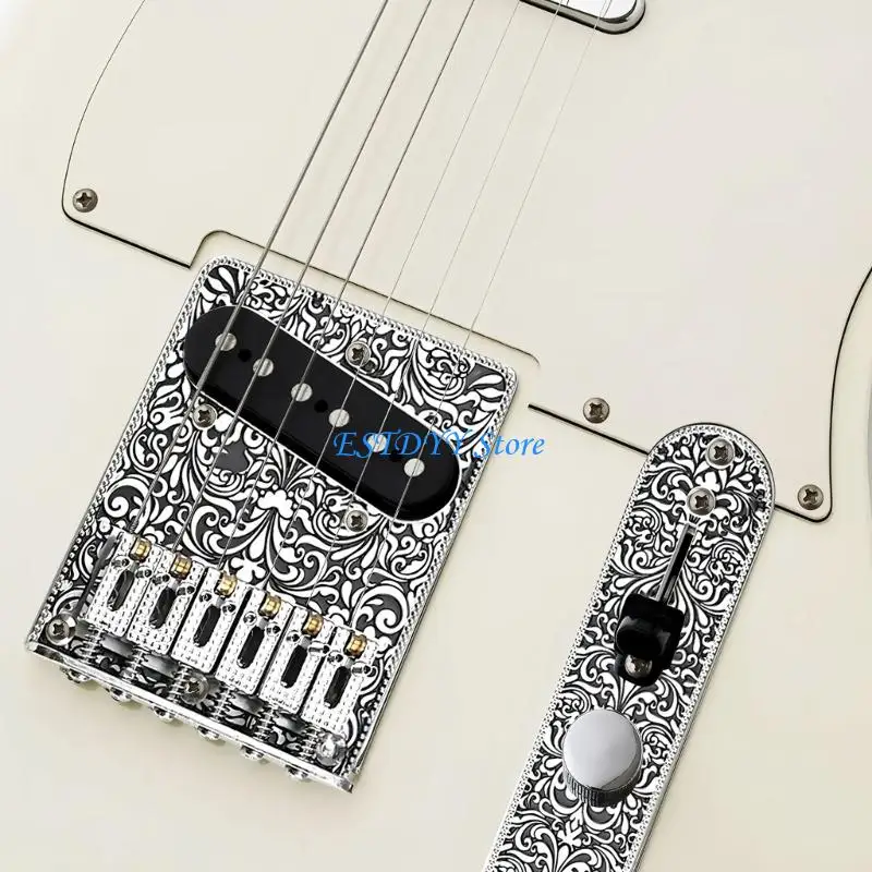 G6DE Professional 6 String Saddles Bridge Plate For Simple Adjusting Enduring