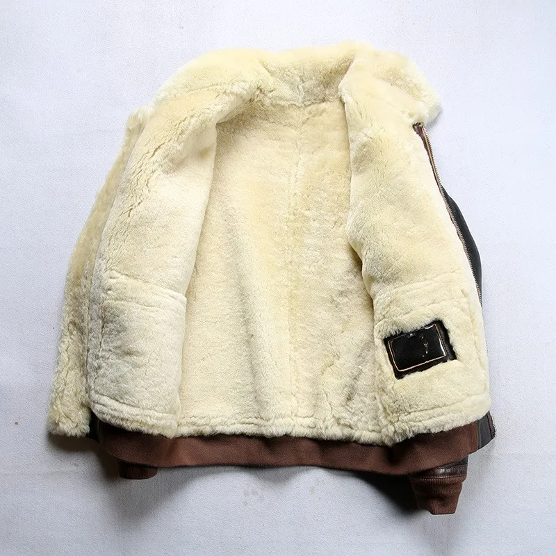 Men's fur all-in-one leather