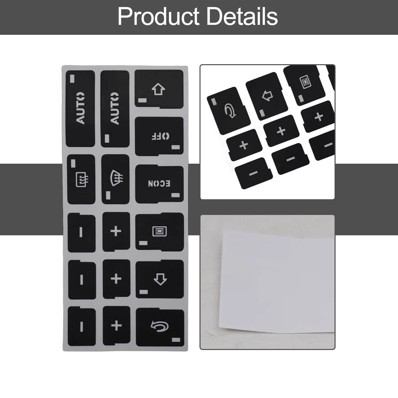 Car Interior Car Stickers 1 Set Car Air Condition Car Interior Sticker Parts Control Switch Button High Quality