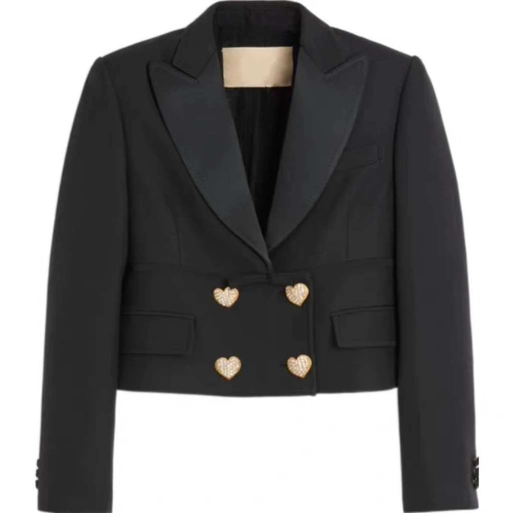 High Quality Fashionable Short Outerwear for Women Versatile Stylish Compact Design Commute Style Long Sleeve Single Piece