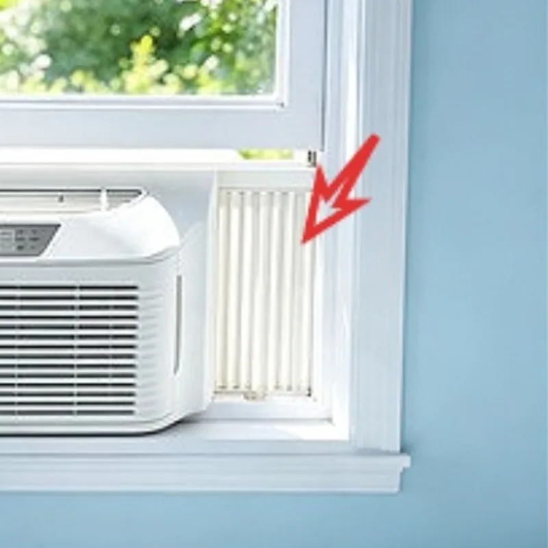 Window air conditioner louvers, window machines, mobile air conditioners, portable air conditioner accessories