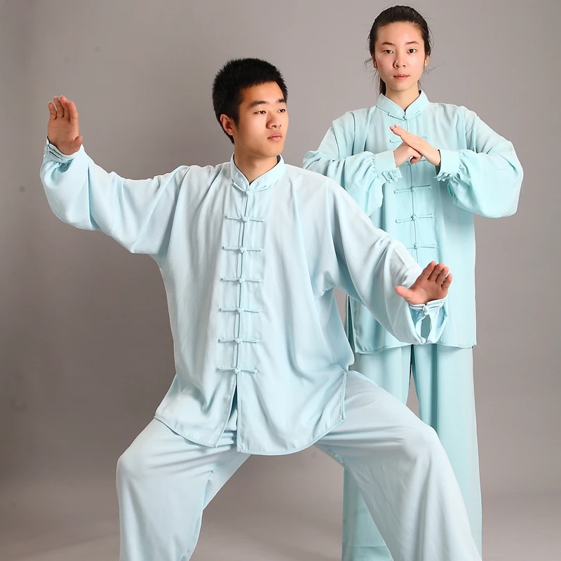 Tai Kung Fu Uniform traditionelle nese Kleidung lang ärmel ige Wushu Tai Männer Kung Fu Uniform Anzug Uniformen Trainings kleidung