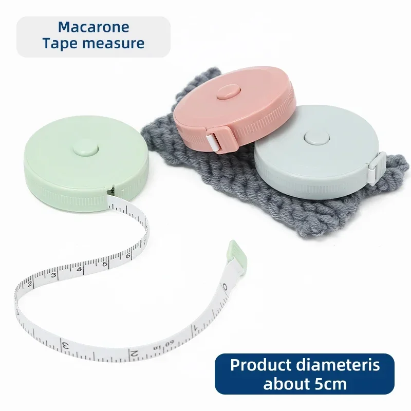 Macaron Color Mini Portable Tape Measure Automatic Retractable Soft Measuring Tapel Tailor Measuring Tape