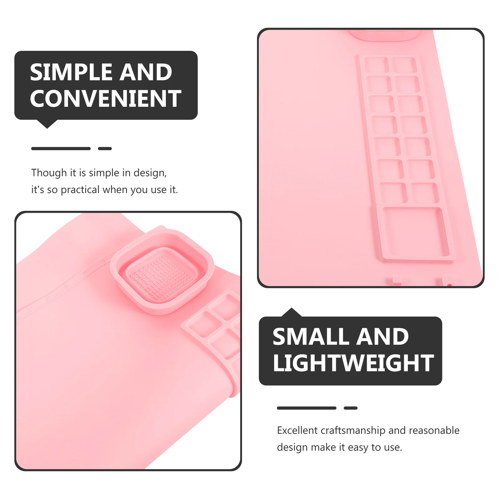 1 مجموعة 1 مجموعة صينية طلاء السيليكون 6-شبكة لوحة خلط الألوان للفنانين دهان داي الحرف المائية النفط الأكريليك المحمولة #2