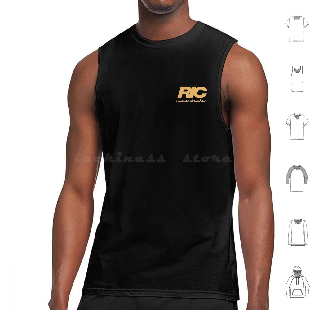 Ric On The Tank Tops Print Cotton Classic Bass Ricken Marshal Music Amp Amplifier Peavey Laney Evh Guitar