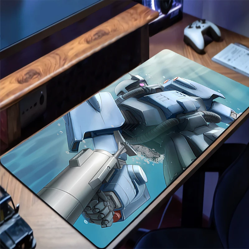 

Mouse Pad Mechanical Warrior Gundam Zaku II Rubber Gaming Mats Laptop Mousepad Desk Mat HD Mouse Mat PC Accessories Keyboard Pad