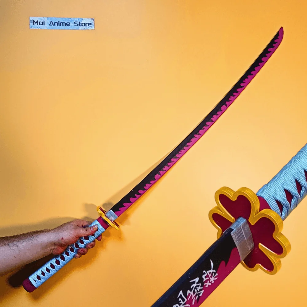 40 بوصة كاتانا الدعامة الحقيقية كامل الحجم الساموراي عمل تمثال أنيمي الحجم الحقيقي اليابانية كاتانا بليد السيف تأثيري لعبة غير حادة هدية #1