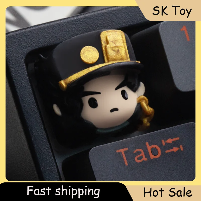

JoJo's Bizarre Adventure Anime Kujō Jōtarō Personalized Resin Art Keycaps Mechanical Keyboard