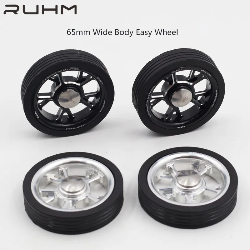 For Ruhm's Wide-body Aluminium Alloy Easy Push Wheel Creates a New Style and Practicality For Brompton Folding Bikes.