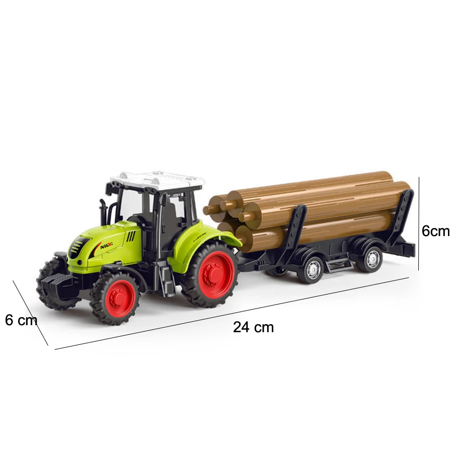 Bauernhof Traktor LKW Traktor Trägheit Auto Transport Pulverisierer Modell Baby Auto Junge Spielzeug Technik Auto Kinder Lernspielzeug