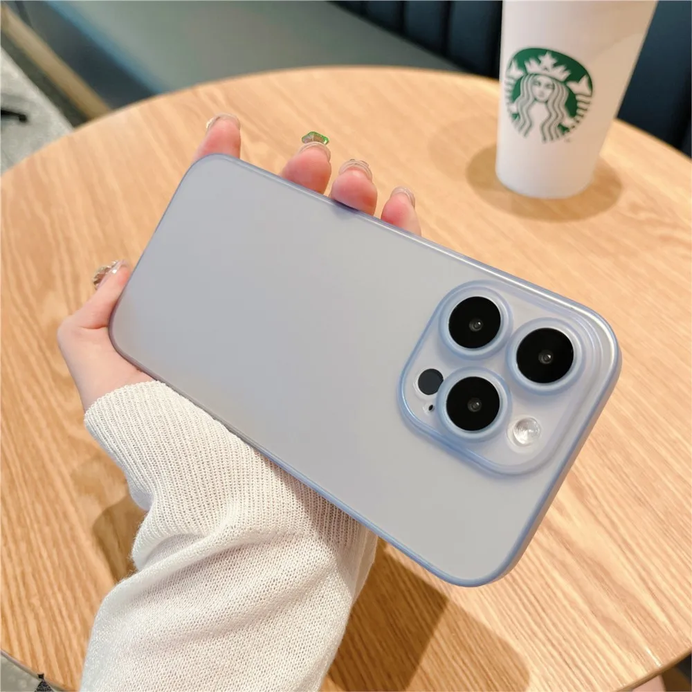 حافظة رفيعة للغاية من البولي بروبيلين Fundas لهاتف آيفون 13 14 15 16 11 12 Pro Max 13 Mini غطاء كامل لهاتف آيفون XR X Xs Max حافظة مضادة للصدمات