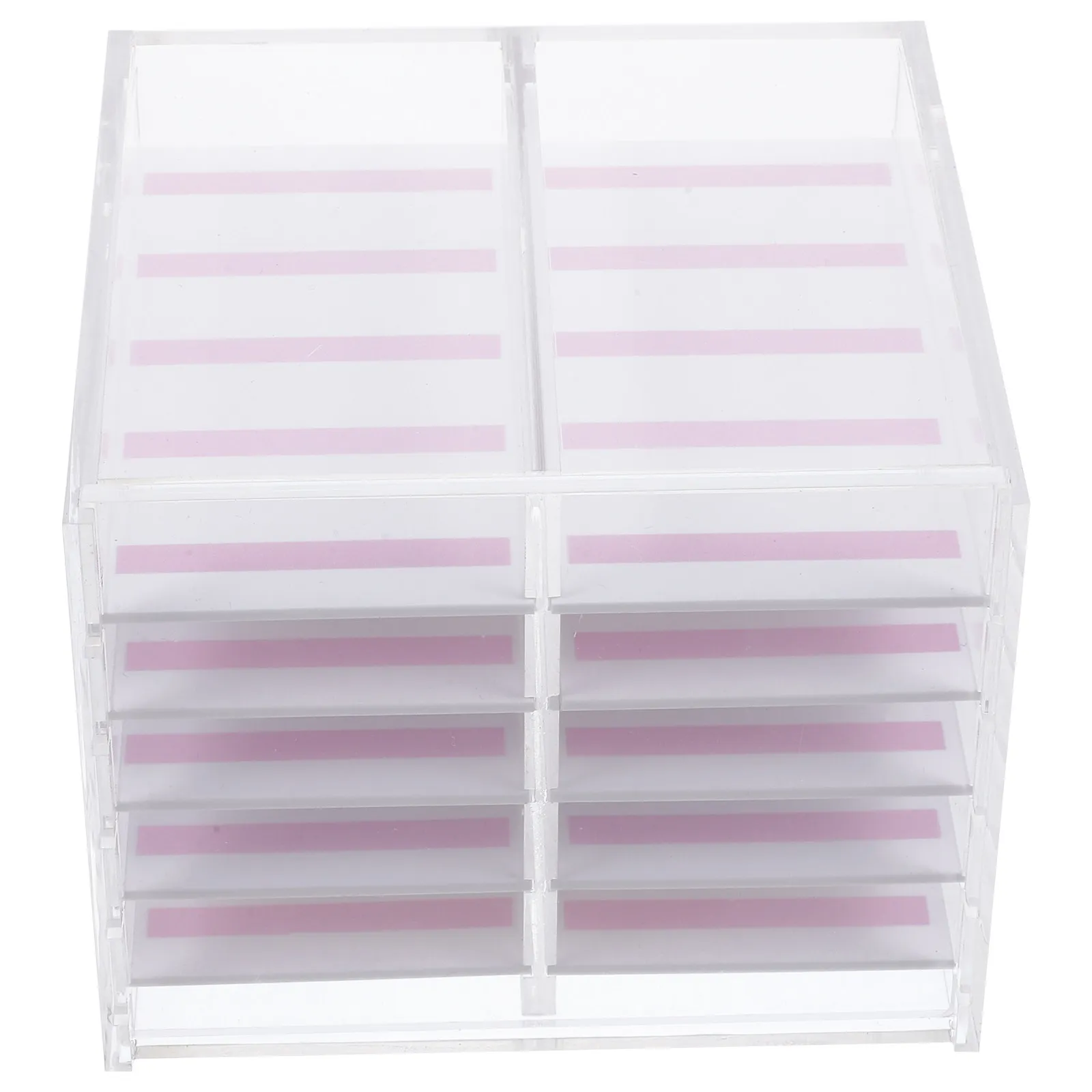 

Fake Nail Storage Box 10-Compartment Acrylic Organizer Case Dustproof Nail Art Display Holder Manicure Accessory Storage