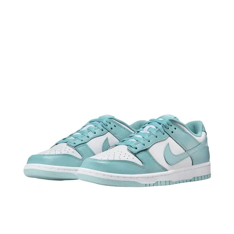 Nike Dunk Low Low Top Board Shoes for Men and Women, Green and White, Simple, Comfortable, Durable and Casual