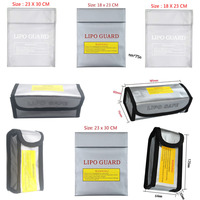 185x75x60mm Explosion-proof Lipo Battery Portable Fireproof Safety Bag Fire Resistant For RC Lipo Battery