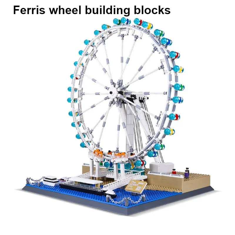 

Creative Ferris Wheel Building Blocks World Famous Building Model City DIY Bricks Romantic London Eye Toys For Girlfriend Gift