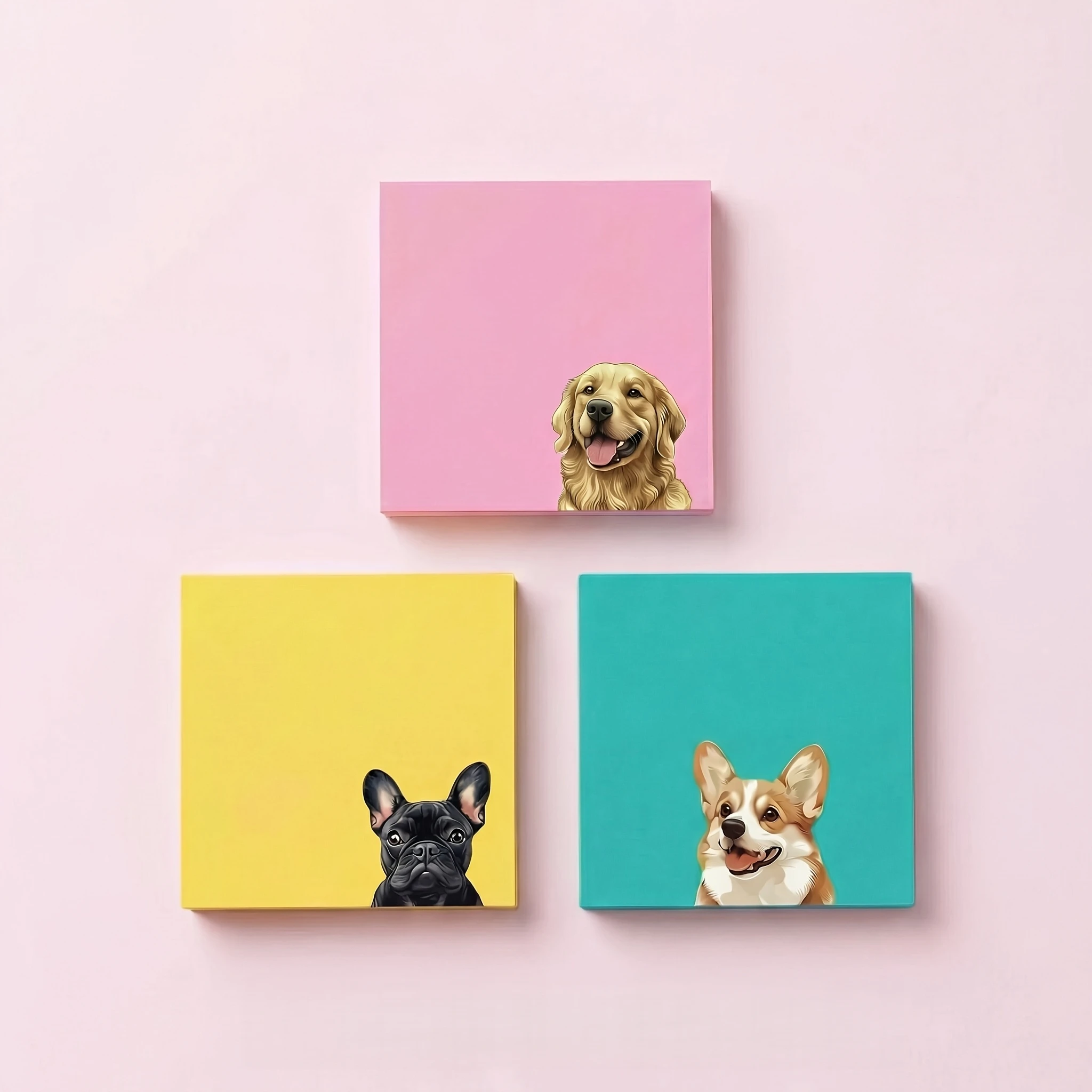 3/4 Pack of Cute Dog Sticky No - Sticky Note Cube ulasan dan harga