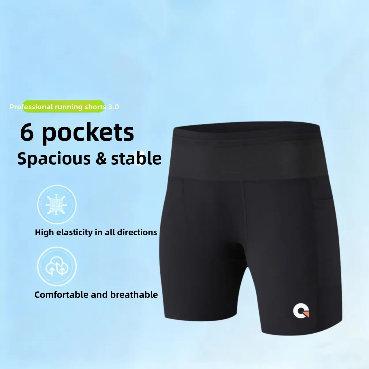 guofan-compression-running-shorts-five-inches-tight-fit-men's-quick-dry-outdoor-sports-mountain-bike-fitness-women's-high-ela