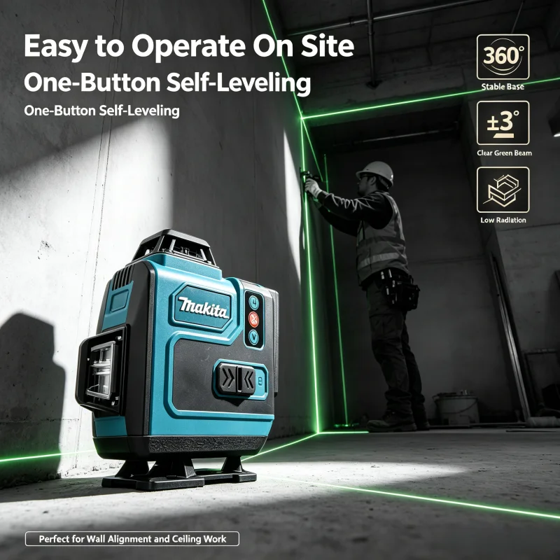 Viral Search Makita 4D16 Line Self Balancing Laser With Wear Resistant Thick Aluminum Alloy Base 18V 6.0Ah Spare Battery