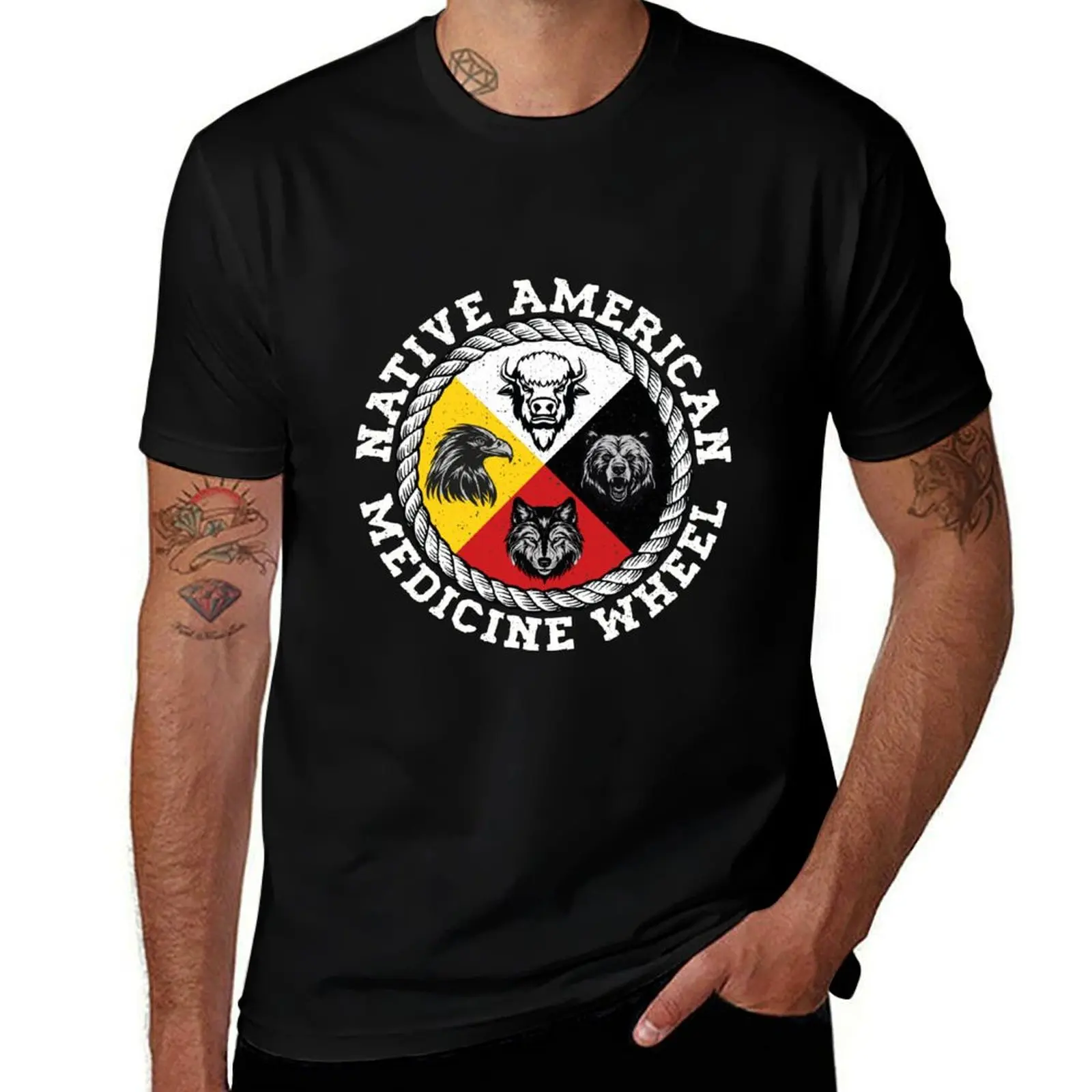 

Native American Medicine Wheel T-Shirt graphic shirts customs design your own tshirts personalised t shirt men