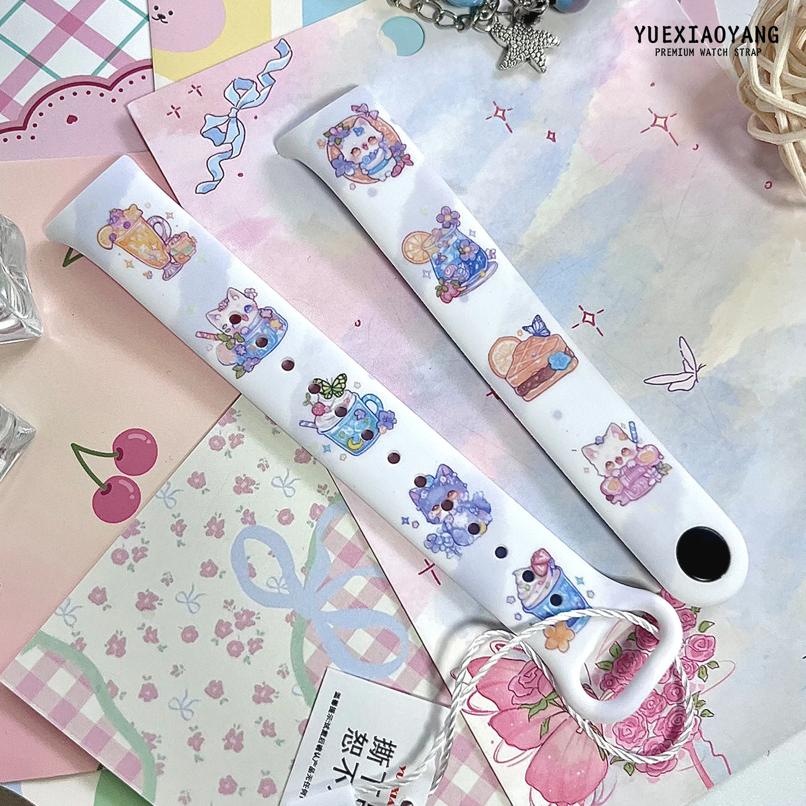 

cute animals Printed Band for Xiaomi Mi Band 10 Wrist Strap Replaceable Bracelet for Mi Band 9 8 Wristband Watchband for Gift