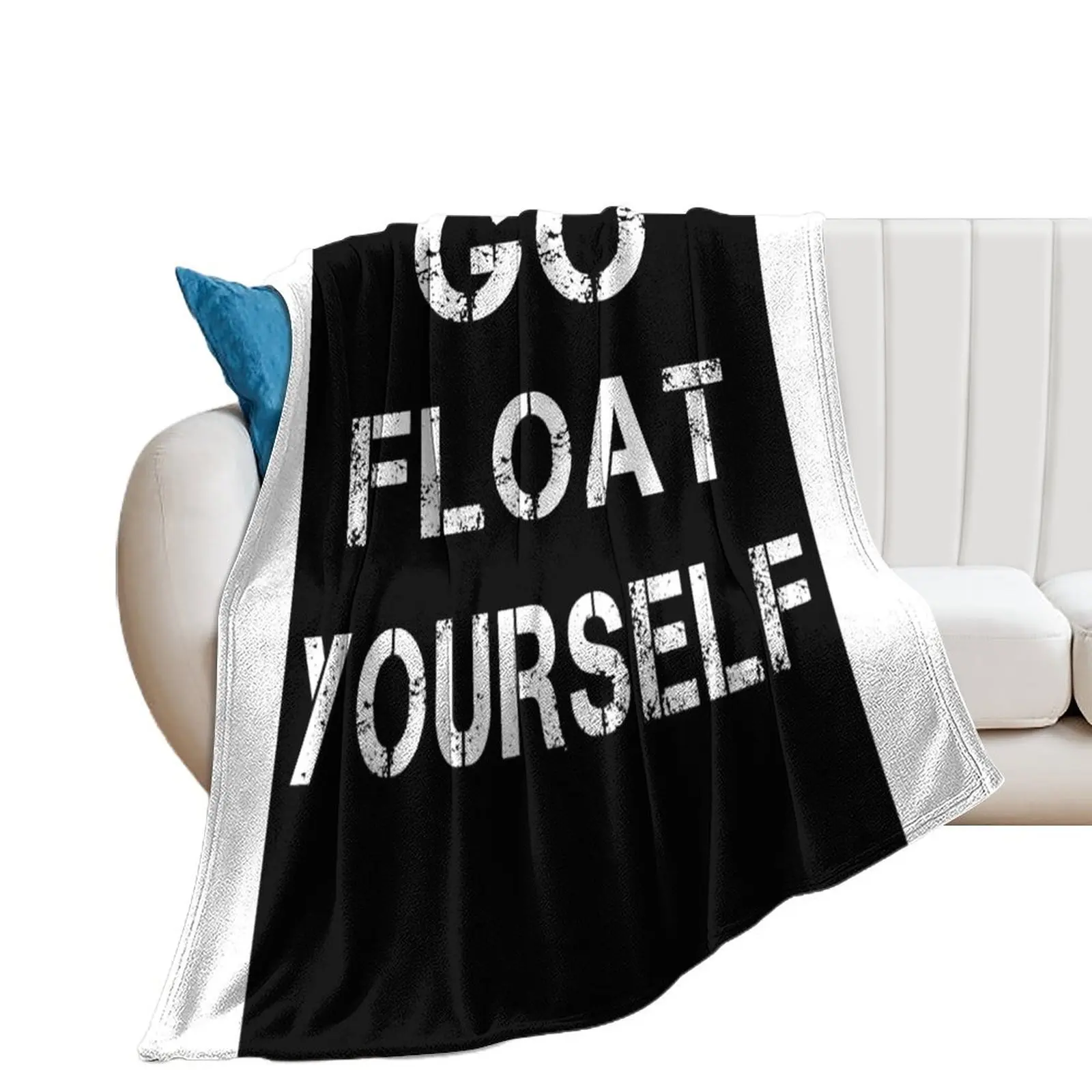 Go float yourself Throw Blanket Quilt christmas decoration Blankets