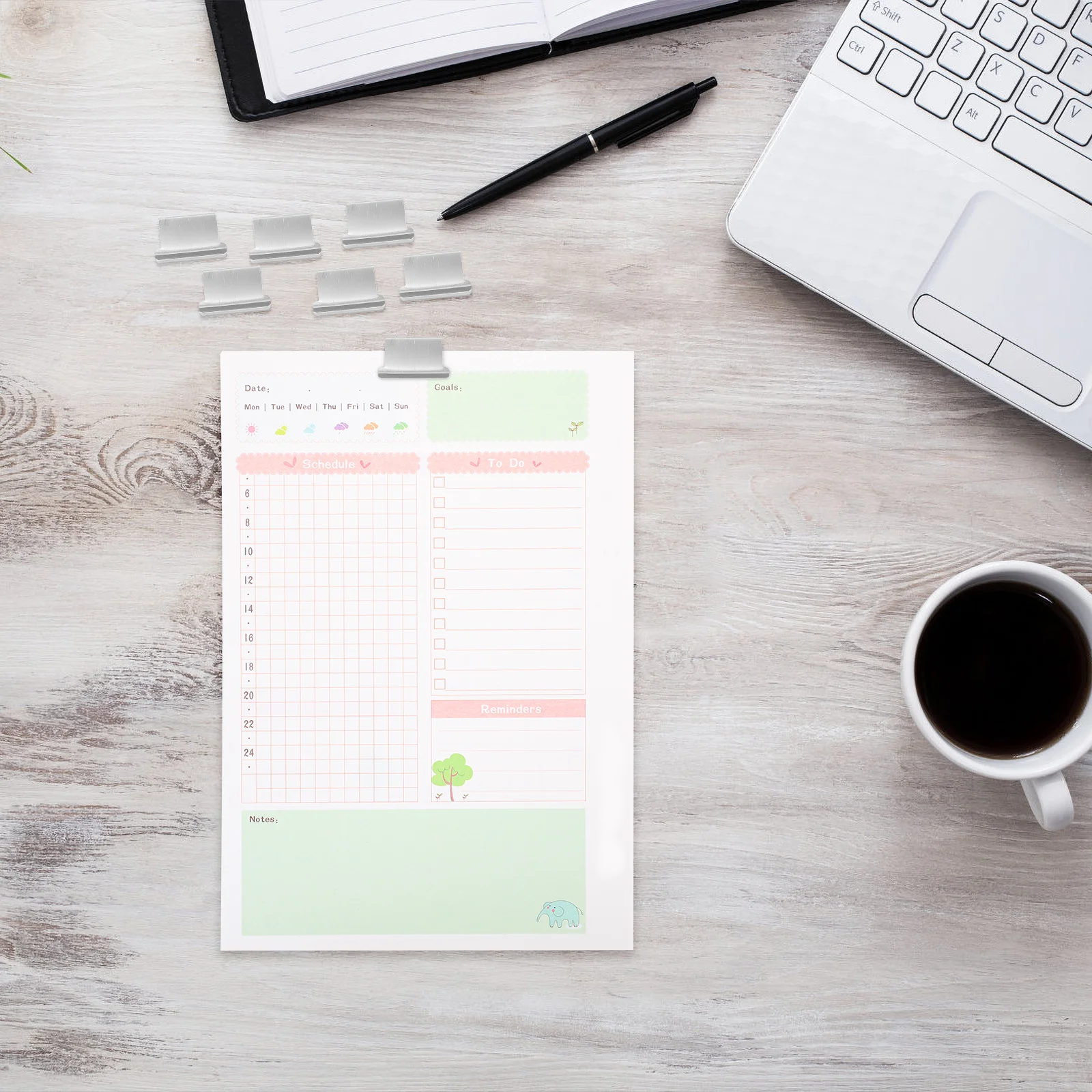 

4 Boxes Multi-Function Iron Clamshell Binder Clips Reusable Wear-Resistant for Office School Document Presentation