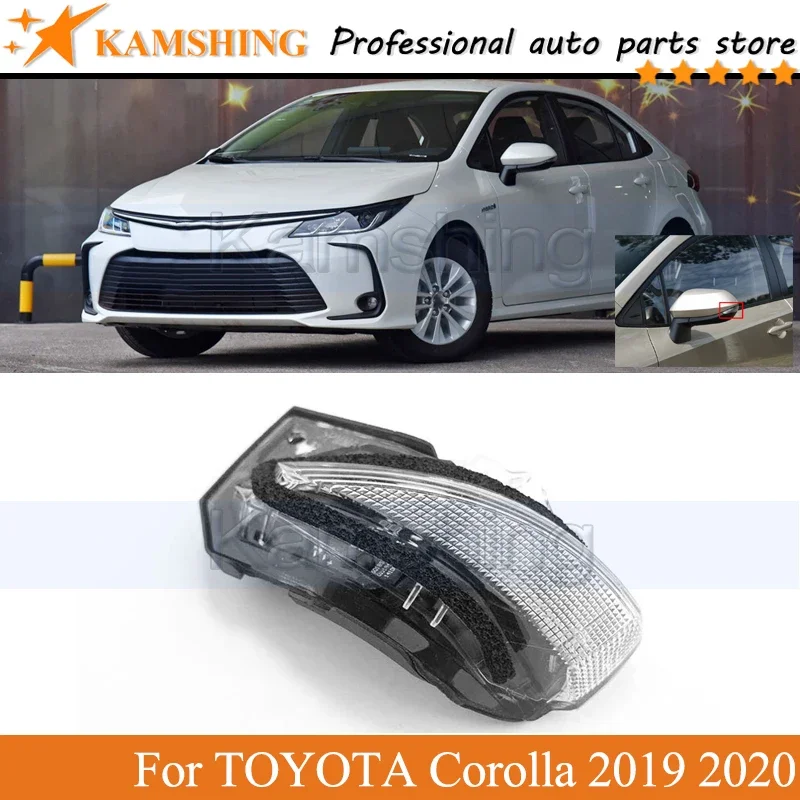 

Kamshing внешнее боковое зеркало заднего вида указатель поворота для TOYOTA Corolla 2019 2020 LEVIN мигалка указатель поворота