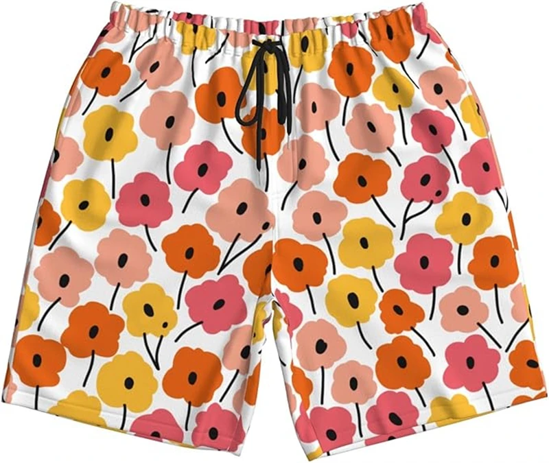 

Мужские пляжные шорты с 3D-принтом, модные ретро-шорты с художественным графическим дизайном, быстросохнущие, повседневные, летние, с завязками на талии.