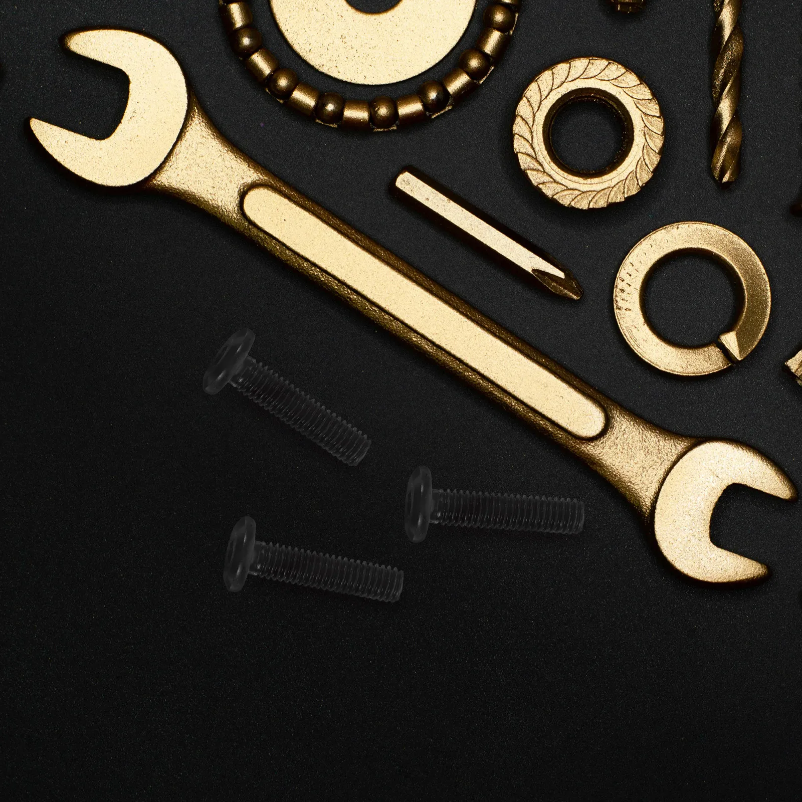 

50Pcs Socket Cap Screws Flat Beveled Head Furniture Screws Carbon Steel Full Thread for Bed Table Shelf Rack Assembly