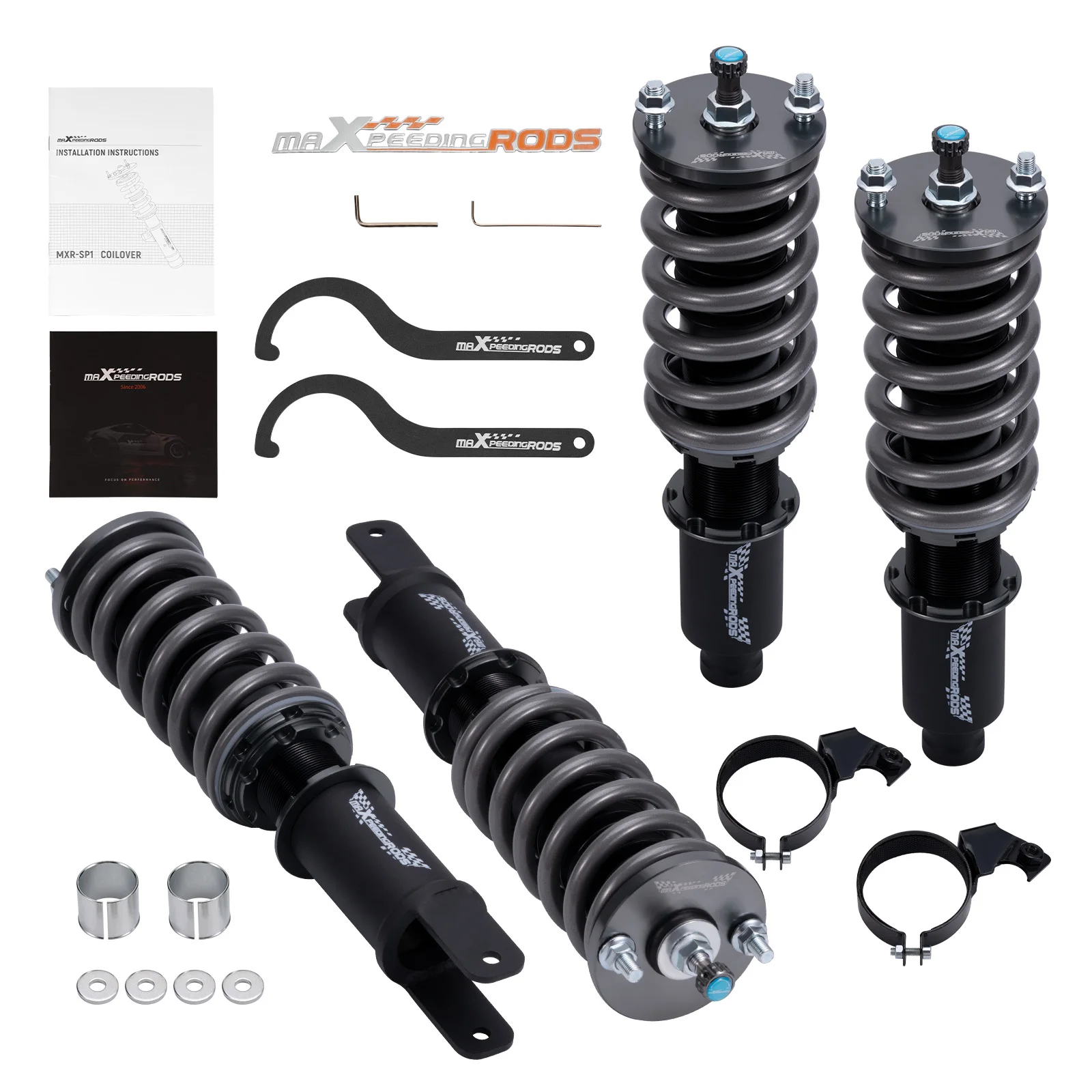 

MaXpeedingrods 24 Way Coilover Shock Springs Kit For Honda Civic EK1 EK2 EK3 EK4 EK5 EK8 96-00 Coilover Suspension Struts