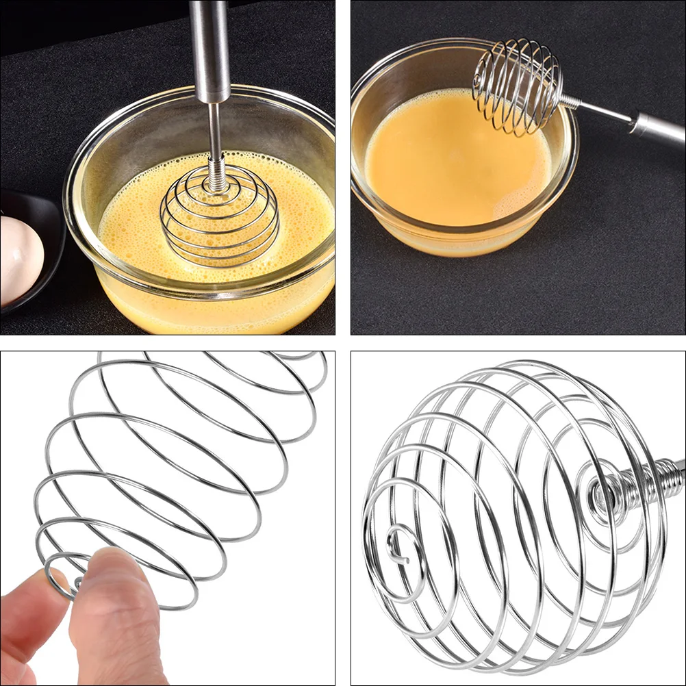 

2Pcs Stainless Steel Egg Beater Whisk Mixer for Kitchen Cooking Blending Baking Tool Manual Stirrer Maker Easy Clean