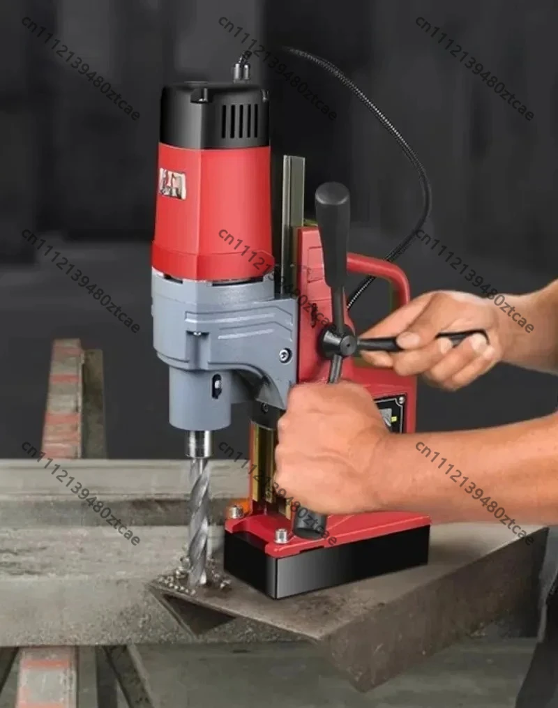 

220V High Power Magnetic Drill, Portable IndustrialMagneticBaseDrillingMachineHeavyDutyElectric Boring Tool for Metal Processing