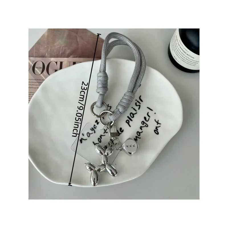 1pc Dice Balloon Dog Phone Lanyard Wristband, Cute Phone Strap with Lanyard, Phone Strap, Suitable for Universal Phone Cases DIY