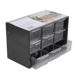 Jewelry Storage Box Mini Debris Cabinets Lattice Portable Amall Drawer Sorting Grid Desktop Office Supplies Color Randomly 1pcs