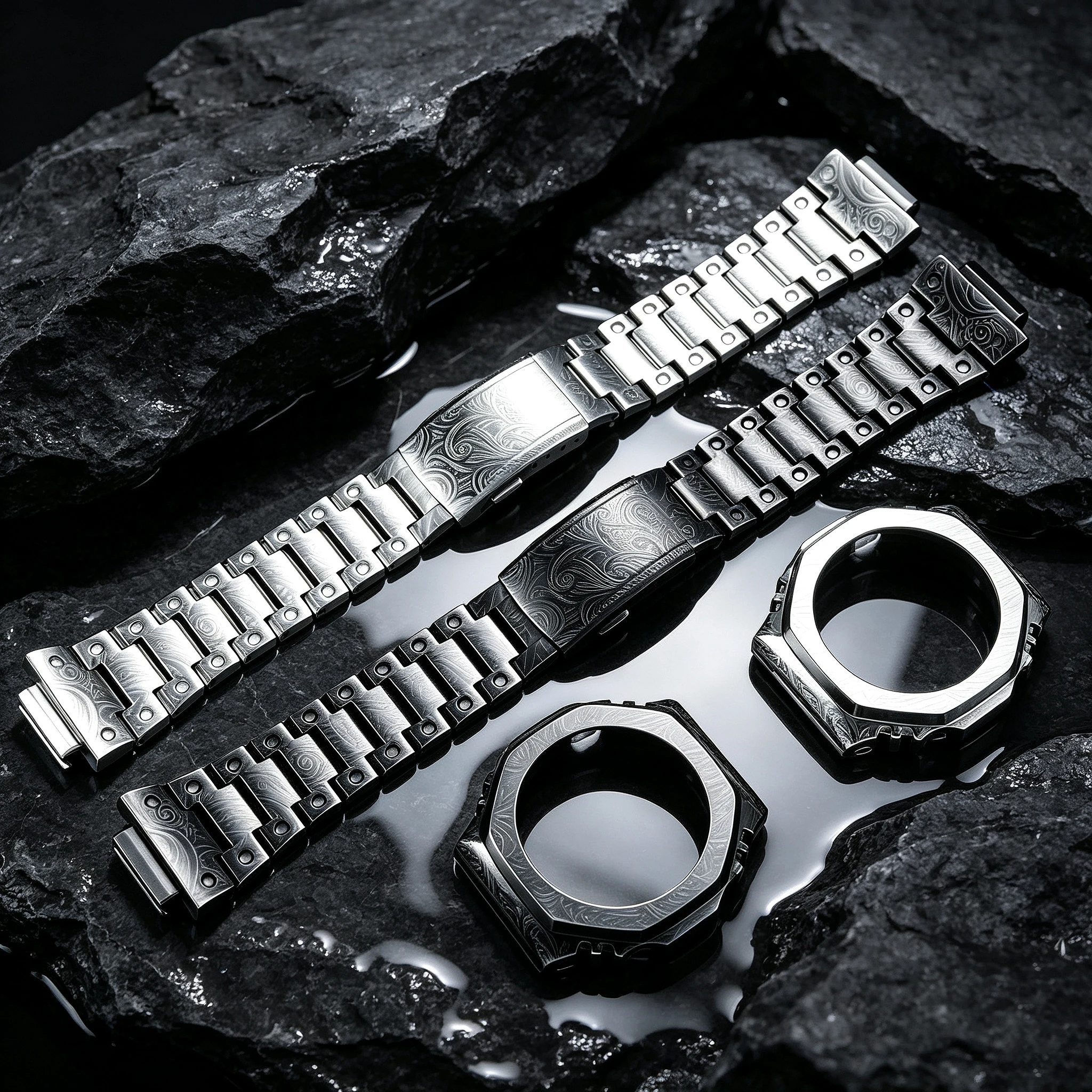 Retro Relievo Stainless Steel  - Casio Watch G-Shock Ga-2100 评论和价格