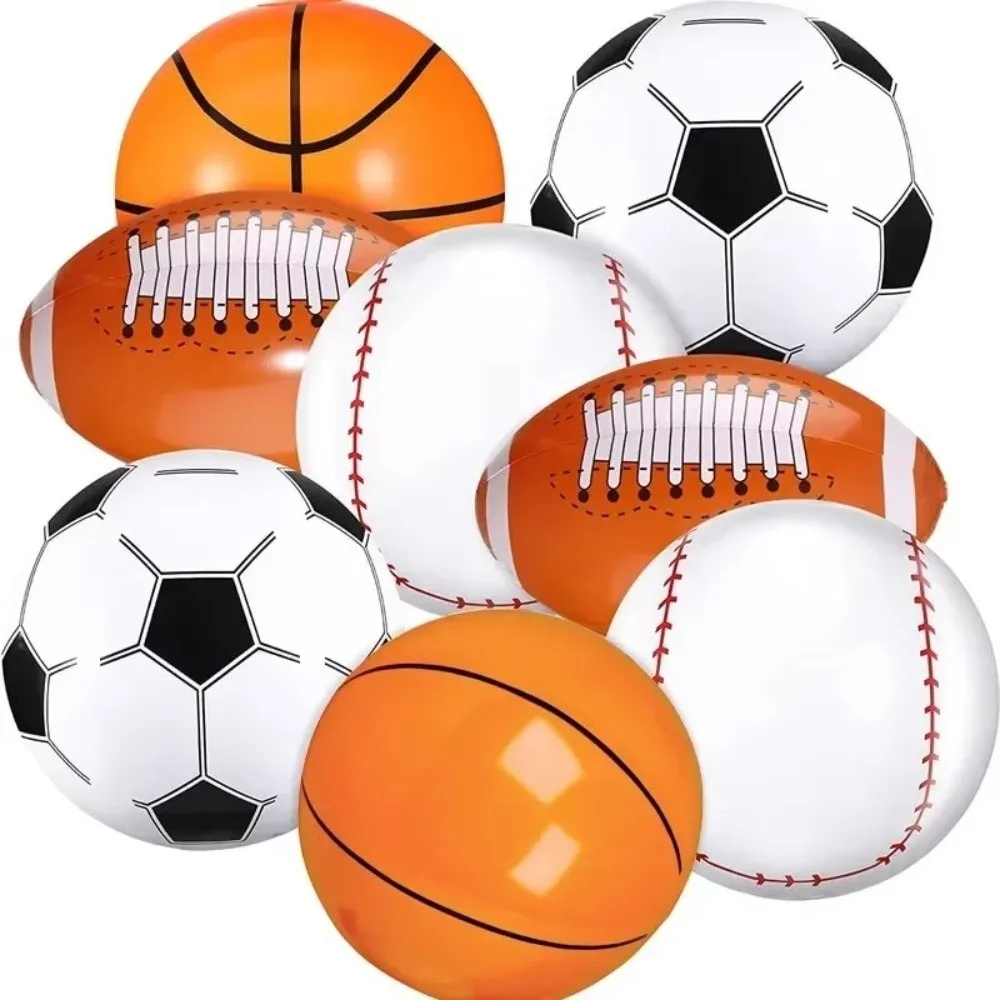 1PC Inflatable Sports Balls Baseball Style Rugby Style Beach Football Balls Basketball Style Float Design Pool Float Balls