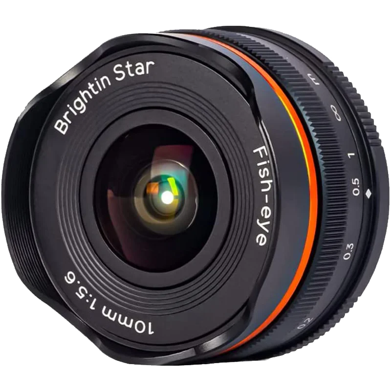 Obiektyw Brightin Star 10mm F5.6 Fisheye Wide Angle APS-C do aparatów bezlusterkowych Sony ZV-E10, Canon EF-M, Nikon Z, Fujifilm XF — zdjęcie 2