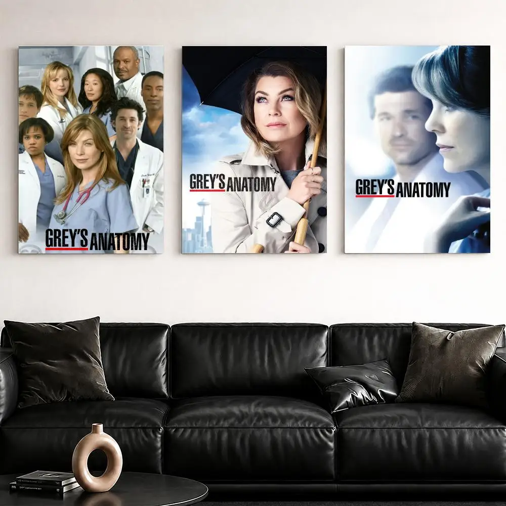 Classic TV G-Greys A-Anatomy Framed Wall Painting Ready to Hang Canvas Poster for Bedroom Living Room Hallway Home Decor Gift