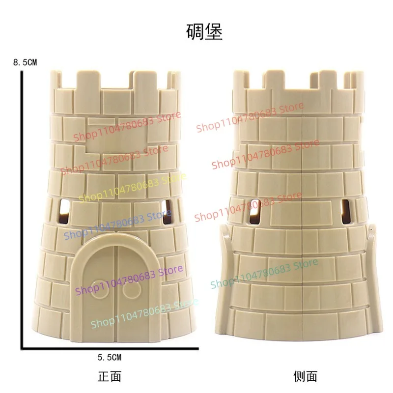 MOC Bouwstenen WWII Battlefield Bunker Fortress Wachttoren Accessoire Assemblage Model Display Stuk Cartoon Anime Speelgoed Cadeau