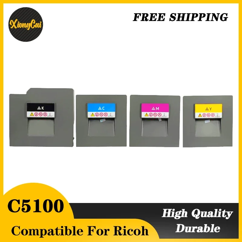 

NEW 1PCS C5100 C5110 C M Y500g BK700g Toner Cartridge For Ricoh Pro C 5100 5110 Compatible Toner Powder