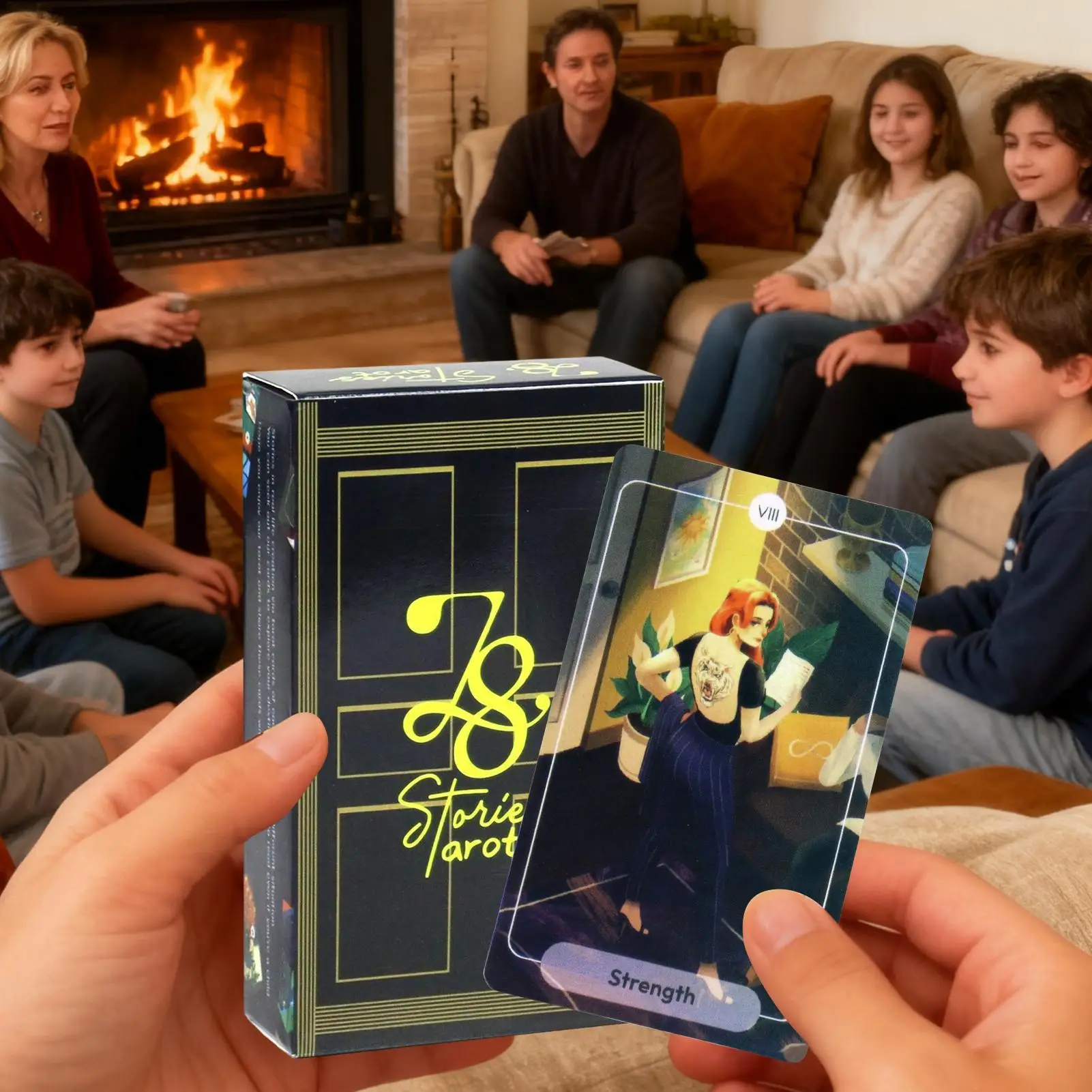 

Карты Таро Портативные истории Колода Развлекательная карта для отдыха для семейных ночей Праздничные встречи Фестивальные мероприятия Офисный перерыв